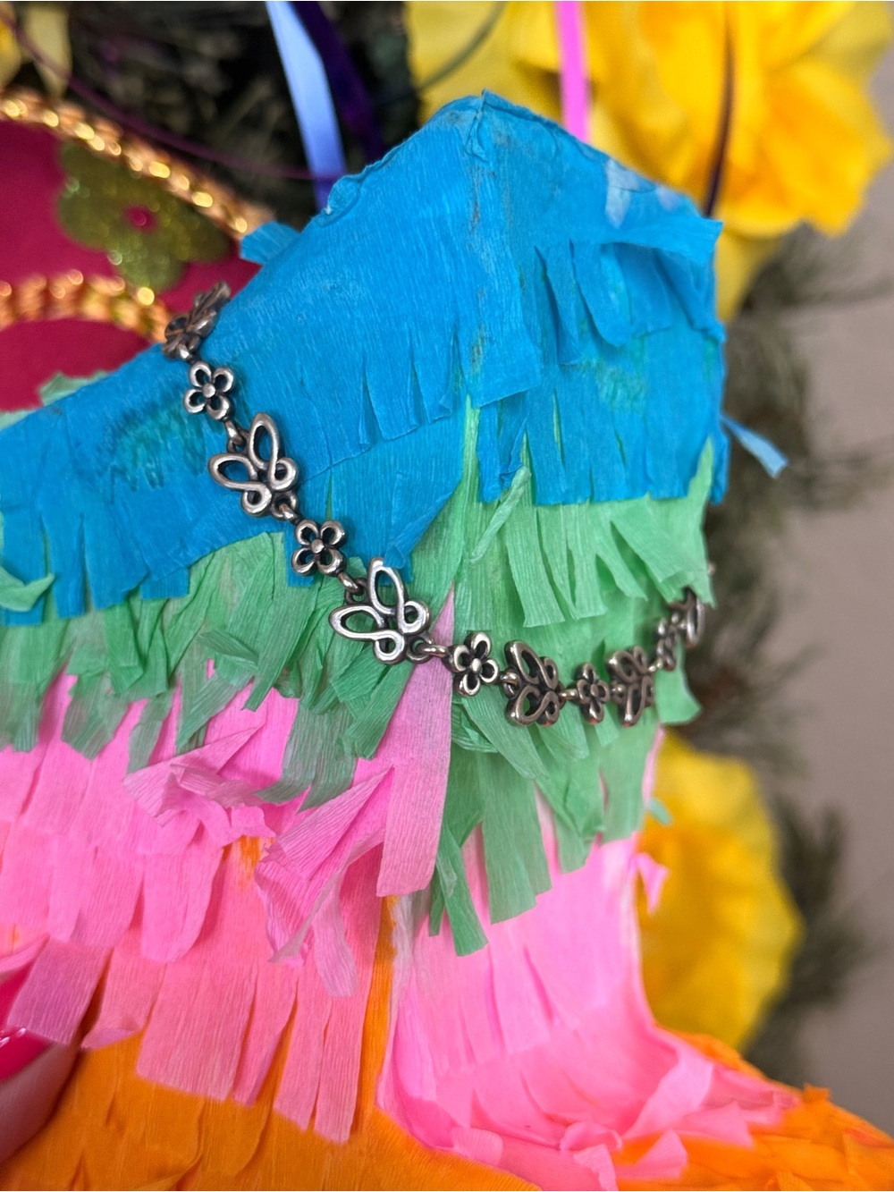 James Avery butterfly and flowers bracelet - Picture 4 of 5